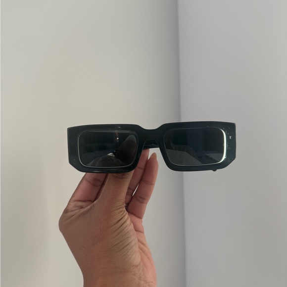 Prada Accessories - Prada Black Rectangular Sunglasses